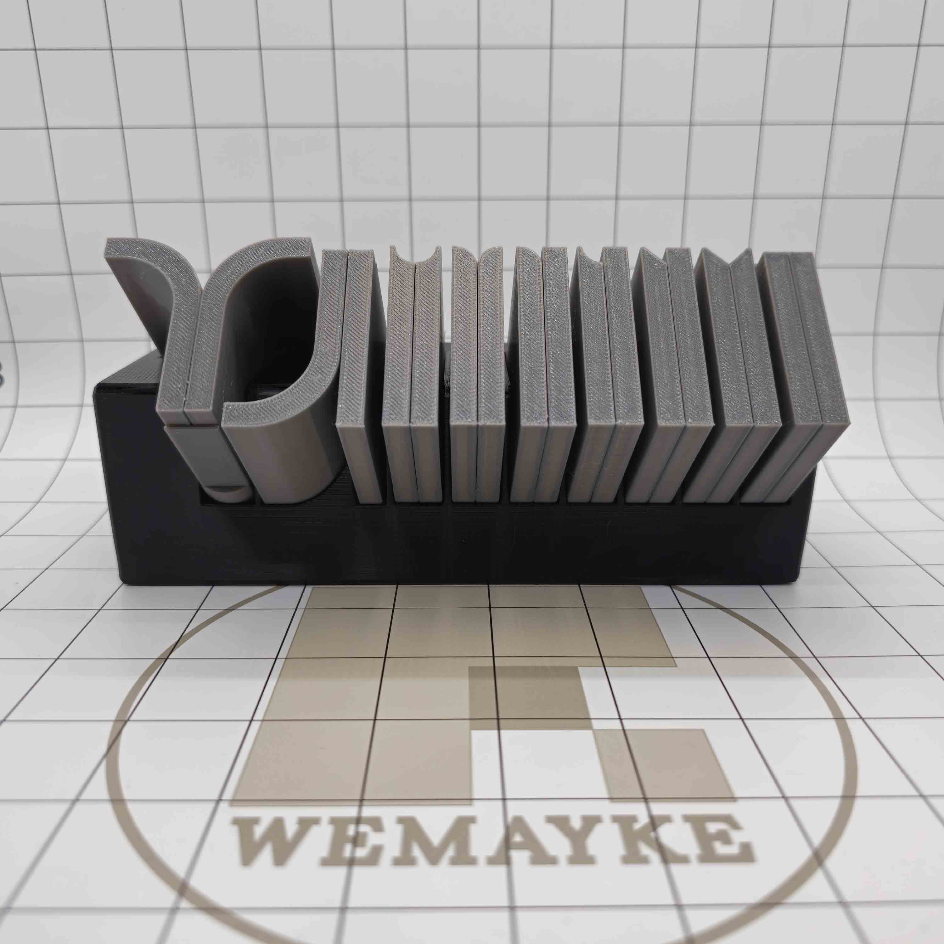 3d Printed Plastic Weld Coupons Set 33-41 (Edge Joints) *WITH HOLDER*